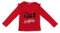 Preview: Ladybug Langarmshirt für Mädchen in rot mit Wendepailetten